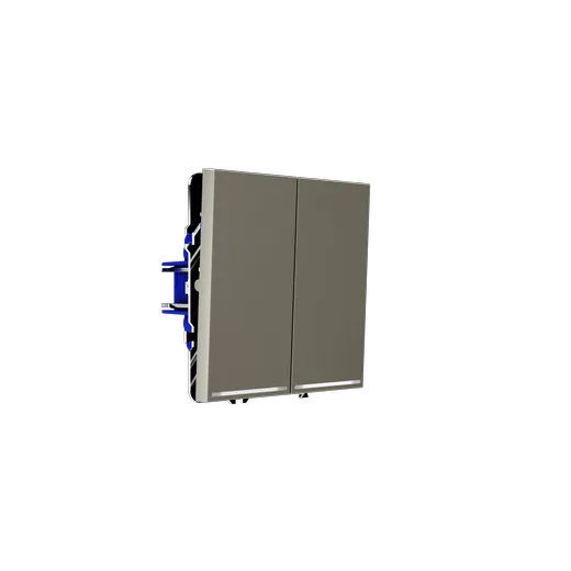 Проходной переключатель встраиваемый Voltum S70 двухклавишный с подсветкой 10А, (шелк) — фото 20