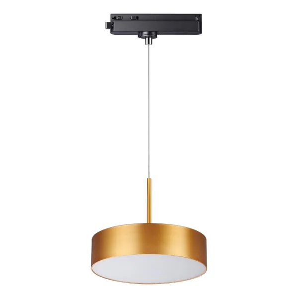 Св-к трековый,провод 1.2м IP20 LED 30W 4000K 2600Лм 100-265V матовое золото PROMETA NOVOTECH — фото 4
