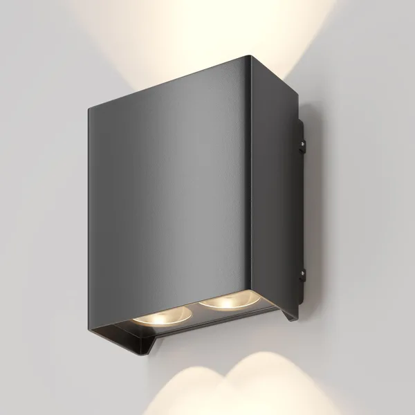 Настенный светильник (бра) 15Вт 3000К Черный IP54 Shell O570WL-L20B3K Outdoor Maytoni — фото 2