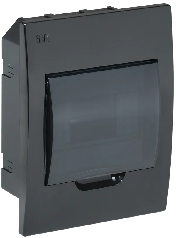 Корпус пластиковый ЩРВ-П-6 IP41 черный KREPTA 3 IEK
