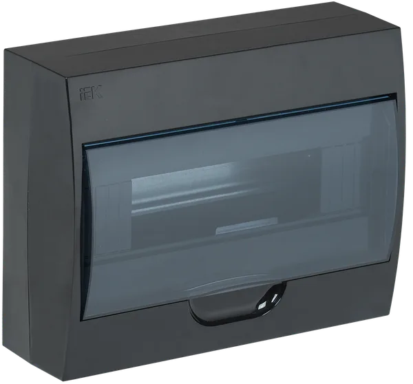 Корпус пластиковый ЩРН-П-12 IP41 черный KREPTA 3 IEK