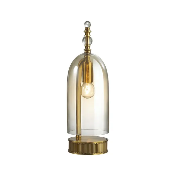 Настольная лампа E14 1*40W BELL бронзовы/коньячный/стекло ODEON LIGHT — фото 5