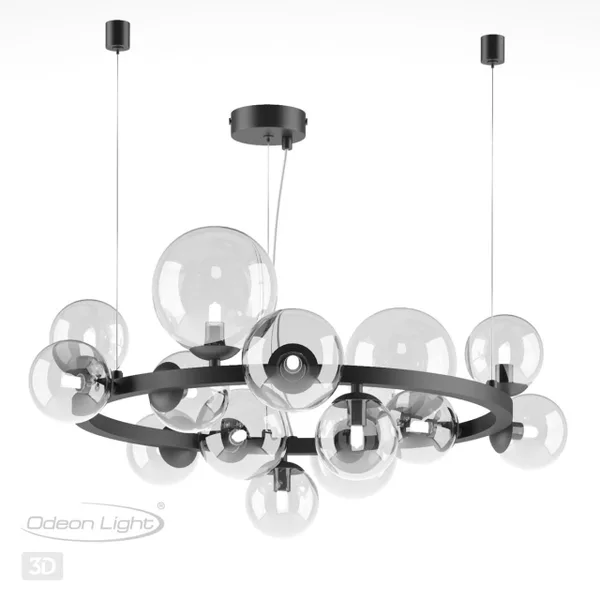 Люстра G9 14*40W TOVI черный/прозрачный ODEON LIGHT — фото 5