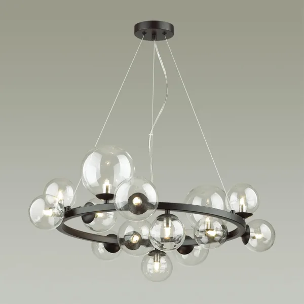 Люстра G9 14*40W TOVI черный/прозрачный ODEON LIGHT — фото 4