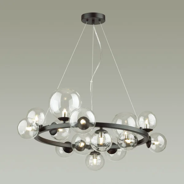 Люстра G9 14*40W TOVI черный/прозрачный ODEON LIGHT