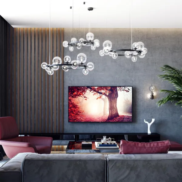 Люстра G9 14*40W TOVI черный/прозрачный ODEON LIGHT — фото 3