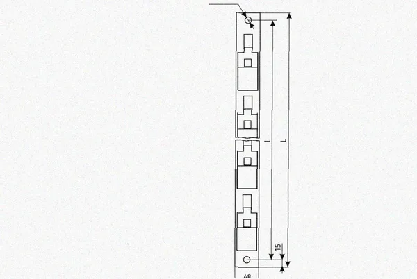 Стойка кронштейна рожкового криволинейного К1351.001-13 У3, лак, 15 рожков, L1940, S3,0 Курганский ЗЭМИ — фото 2