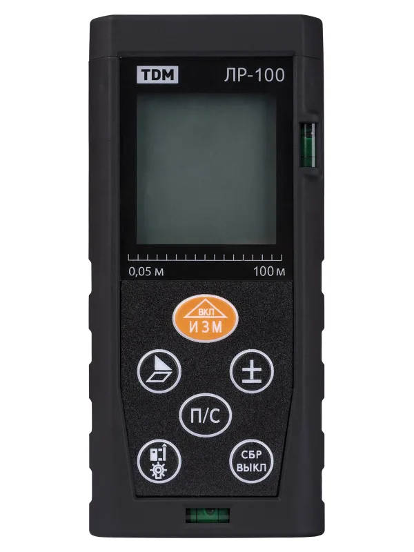 Лазерная рулетка ЛР-100, дальность 100 м, точность 2 мм, подсветка, IP54, 2хAAA, “Алмаз” TDM — фото 4