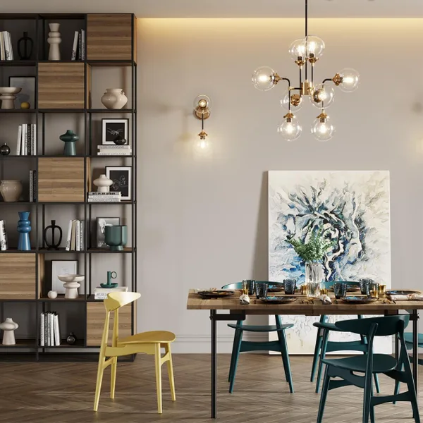 Бра E27 2*40W PRIAMA черный/золотой/прозрачный/стекло ODEON LIGHT — фото 2
