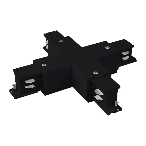 Коннектор X-образный для трехфазного шинопровода черный IP20 (a039509) Elektrostandard