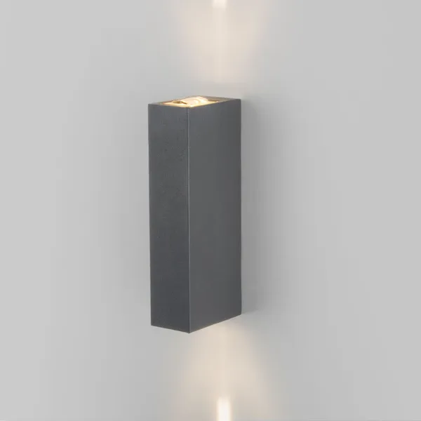 Уличный настенный светодиодный светильник 6Вт 4000К серый IP54 Blaze (a057051) Elektrostandard