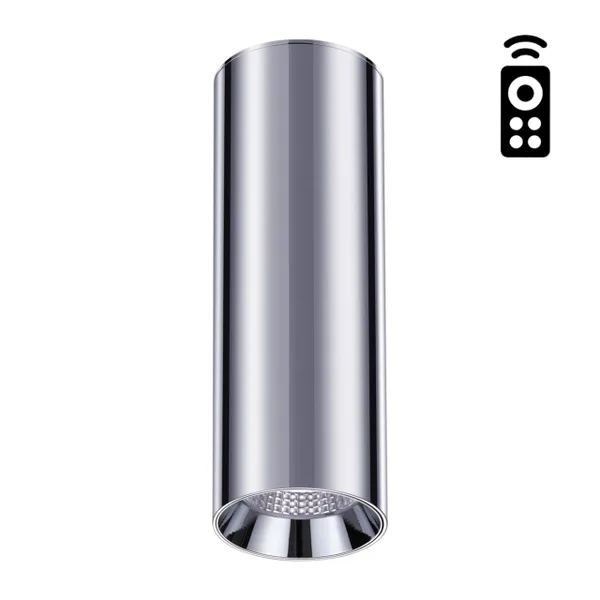 Накл.димм.свет.с пультом ДУ(арт.358301)IP20 LED 3000-6500K 20W DEMI хром NOVOTECH
