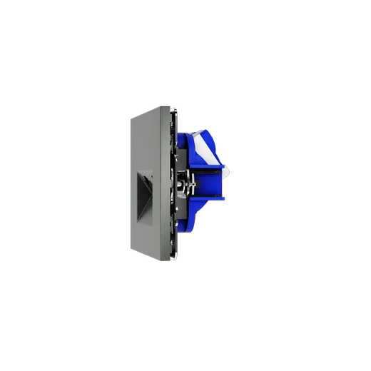 Розетка компьютерная встраиваемая Voltum S70 двойная RJ45+RJ45 КАТ.6, (титан) — фото 14