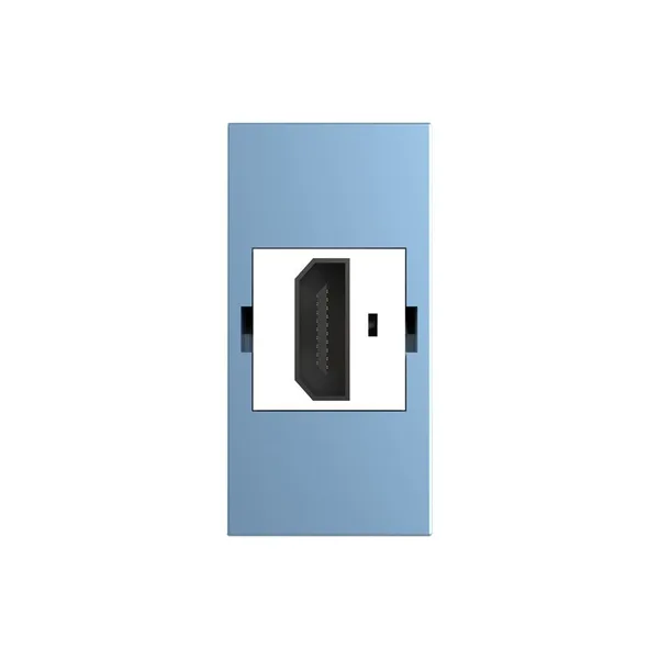 Розетка HDMI 2.0, цвет синий (механизм) Livolo — фото 2