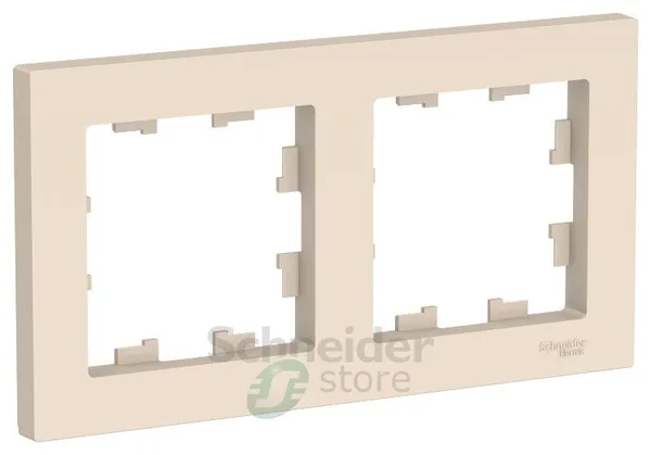 ATLASDESIGN Рамка универсальная 2-м . бежевый IP20 (уп.30шт) Schneider Electric Systeme Electric (Schneider Electric) — фото 2