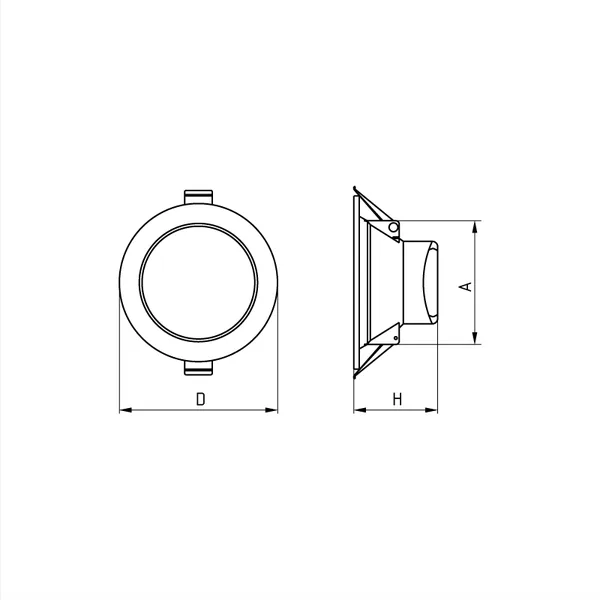 Светильник светодиодный ДВО LEDdownlight встр.круг 10Вт 4000К 001 белый IP20 АСТЗ — фото 5