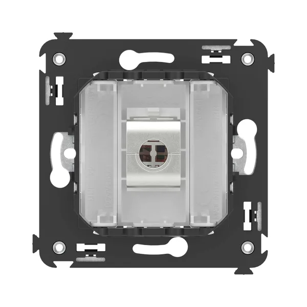 Компьютерная розетка RJ-45 без шторки в стену, кат.5e одинарная экранированная, "Avanti", "Белое облако" DKC — фото 4