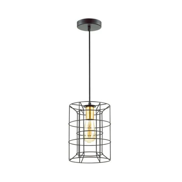 Подвес E27 1*60W 220V RUPERT черный,золотой LUMION
