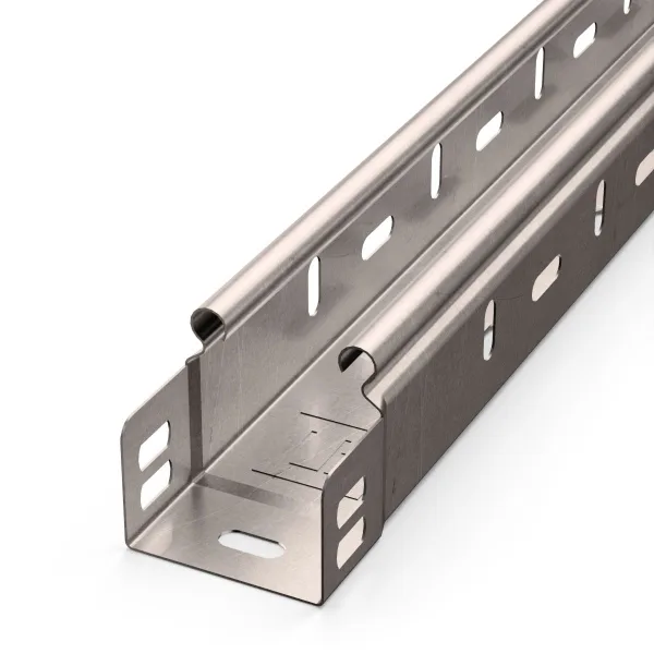 Лоток перфорированный Стандарт INOX (AISI 409) 50х50х3000 (0,7 мм) (24 м/уп) Промрукав