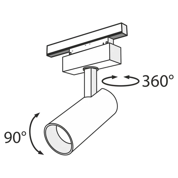 Светильник трековый 18Вт 3000K Черный IP20 Focus LED TR019-2-15W3K-B Technical Maytoni — фото 5