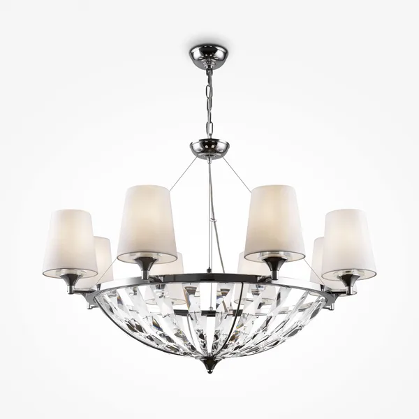 Подвесной светильник 8*E14 40Вт Хром IP20 Pantheon H021PL-08CH Maytoni — фото 3