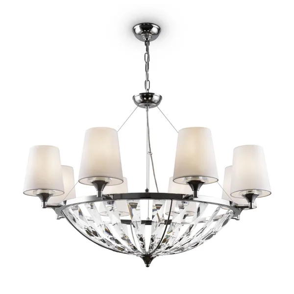 Подвесной светильник 8*E14 40Вт Хром IP20 Pantheon H021PL-08CH Maytoni