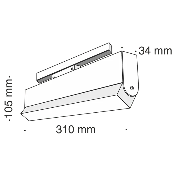 Светильник трековый 20Вт 3000K Черный IP20 BASIS TR013-2-20W3K-B Technical Maytoni — фото 4