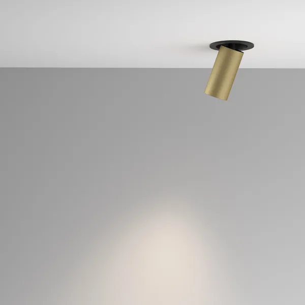 Встраиваемый светильник 1*GU10 10Вт Черный и Матовое золото IP20 Ceiling & Wall C081CL-01-GU10-MG Technical Maytoni — фото 4