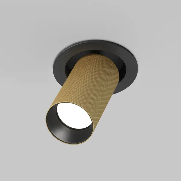 Встраиваемый светильник 1*GU10 10Вт Черный и Матовое золото IP20 Ceiling & Wall C081CL-01-GU10-MG Technical Maytoni — фото 3