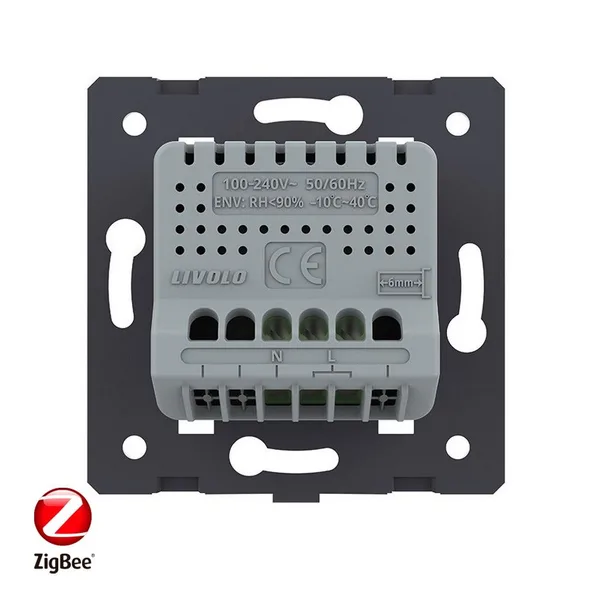 Датчик температуры и влажности ZigBee, цвет белый (механизм) Livolo — фото 4