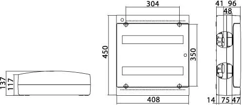 ЩРн-П-36, IP41, белый, с усиленным клеммным блоком 2х87312 DKC — фото 2