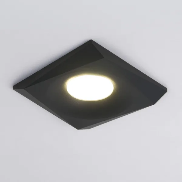 Встраиваемый точечный светильник GU10 черный IP20 (a053351) Elektrostandard