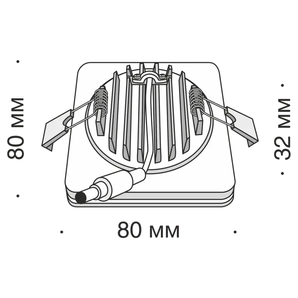 Встраиваемый светильник 7Вт 4000K Черный IP20 Phanton DL2001-L7B4K Technical Maytoni — фото 5