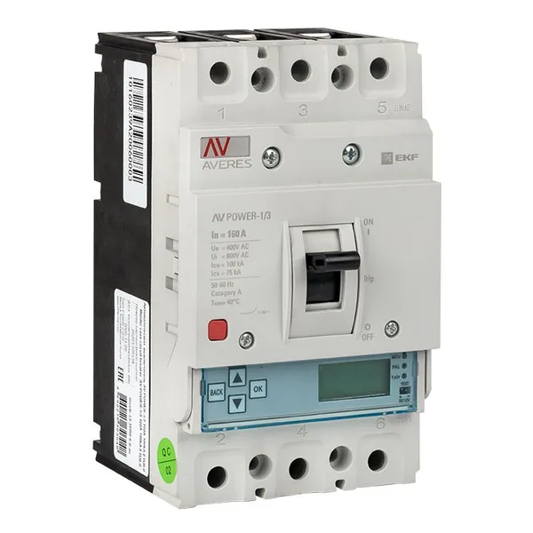 Выключатель автоматический AV POWER-1/3 160А 100кА ETU6,0 AVERES EKF