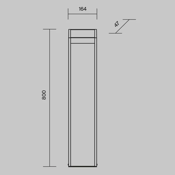 Ландшафтный светильник 13Вт 3000К Графит IP65 Sten O444FL-L13GF3K2 Outdoor Maytoni — фото 6