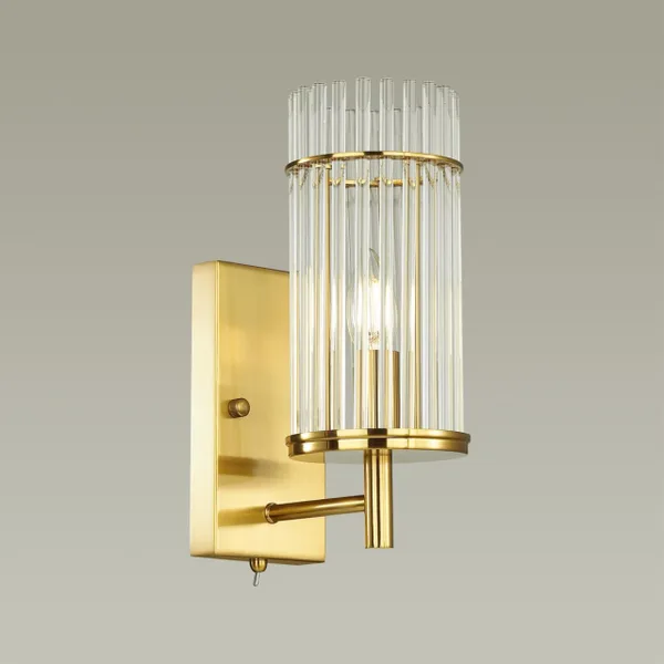 Бра с выкл.E14 1*60W FORMIA бронзовый/прозрачный ODEON LIGHT — фото 2