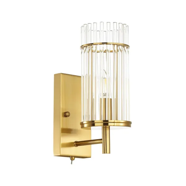 Бра с выкл.E14 1*60W FORMIA бронзовый/прозрачный ODEON LIGHT