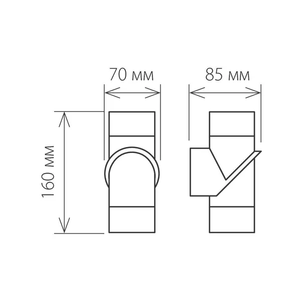 Уличный настенный светодиодный светильник 6Вт 3000К хром IP54 Vortex (a038418) Elektrostandard — фото 3