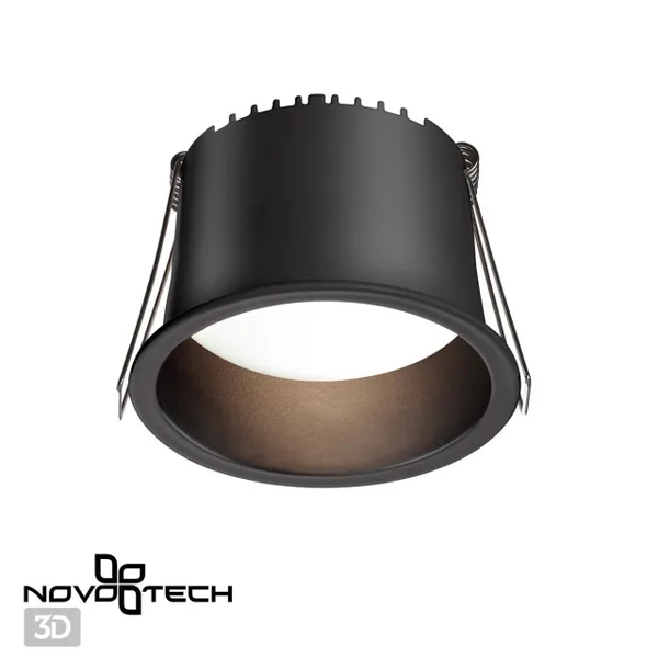 Св-к встр.св/д IP20 LED 4000К 9W 220V TRAN черный NOVOTECH — фото 3