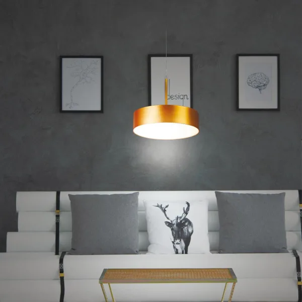 Св-к накл.св/д,длина провода 2м IP20 LED 30W 4000K 2600Лм 100-265V матовое золото PROMETA NOVOTECH — фото 2