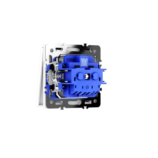 Розетка встраиваемая Voltum S70 с заземлением, защитными шторками и крышкой 16А, (белый матовый) — фото 16