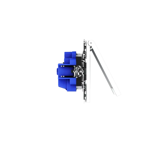 Розетка встраиваемая Voltum S70 с заземлением, защитными шторками и крышкой 16А, (белый матовый) — фото 8