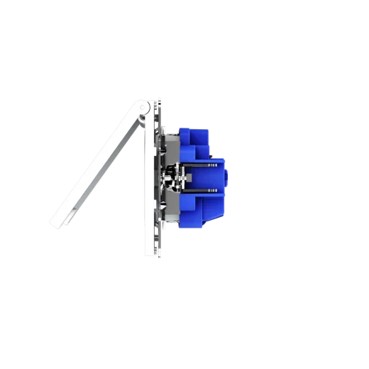Розетка встраиваемая Voltum S70 с заземлением, защитными шторками и крышкой 16А, (белый матовый) — фото 20
