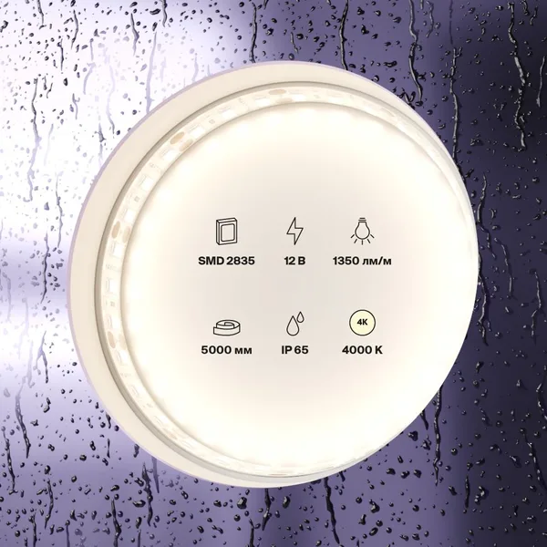 Лента светодиодная 12В 2835 14,4Вт/м 120LED/м 4000K 5м IP65 Technical Maytoni — фото 3