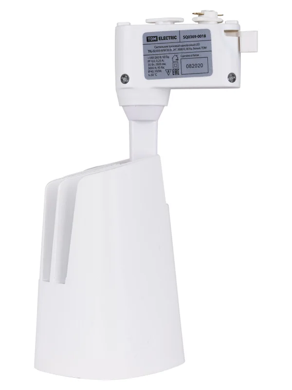 Светильник трековый однофазный LED TRL-02-035-WW 35 Вт, 24°, 3000 К, 90 Ra, белый, TDM — фото 4