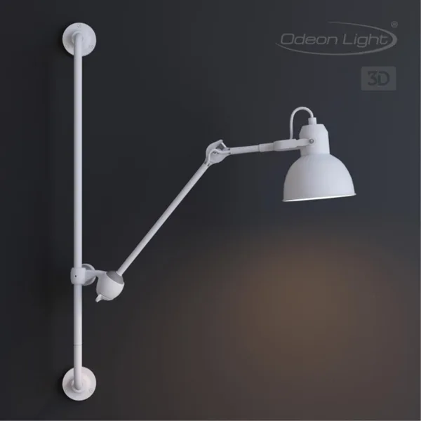 Бра на кронштейне Е14 1*40W ARTA белый ODEON LIGHT — фото 4