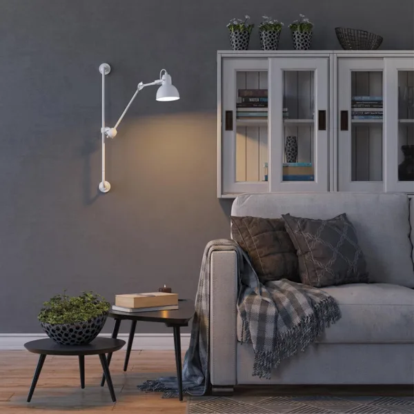 Бра на кронштейне Е14 1*40W ARTA белый ODEON LIGHT — фото 2