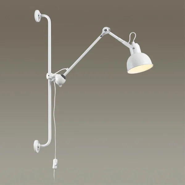 Бра на кронштейне Е14 1*40W ARTA белый ODEON LIGHT — фото 3