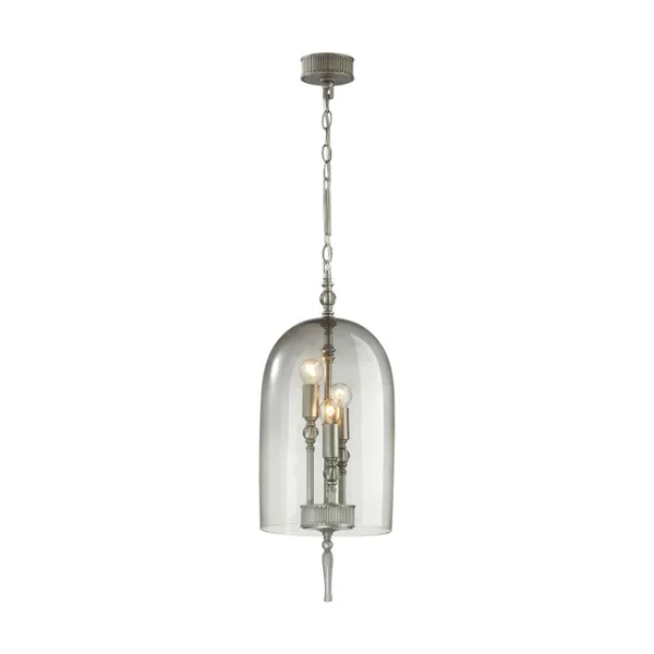 Подвес E14 3*40W BELL серебрист.с патиной/дымчатый/стекло ODEON LIGHT — фото 5