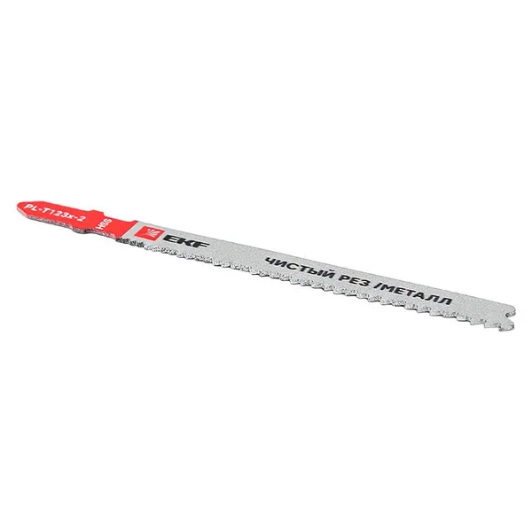 Пилки для электролобзика T123X (чистовой рез листового металла и Al)(HSS)(2 шт) Professional EKF — фото 4